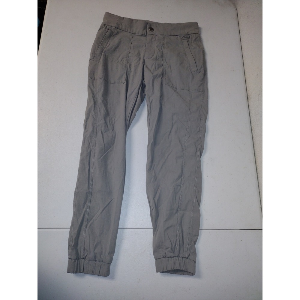 Athleta Trekkie North Joggers Gray Nylon Ripstop Hiking Pants Womens 2P Petite